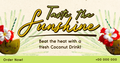 Sunshine Coconut Drink Facebook ad Image Preview