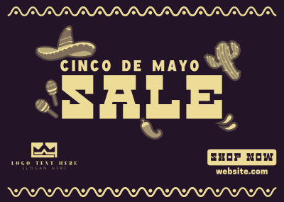 Cinco de Mayo Stickers Postcard Image Preview