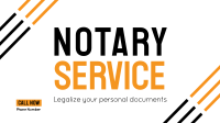 Online Notary Service Facebook Event Cover Design