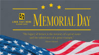 Modern Minimalist Memorial Day Animation Image Preview