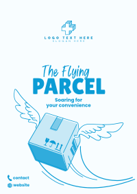Flying Parcel Poster Design