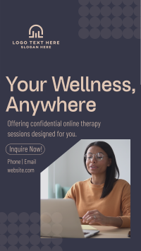 Wellness Online Therapy YouTube short Image Preview