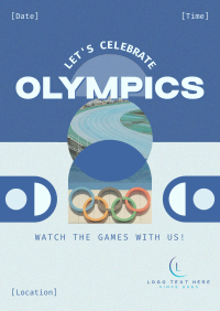 Formal Olympics Watch Party Poster Image Preview