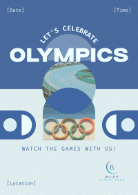 Formal Olympics Watch Party Poster Image Preview