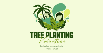 Minimalist Planting Volunteer Facebook ad Image Preview