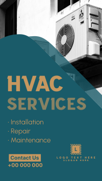 Fine HVAC Services Facebook Story Design