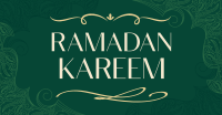 Ornamental Ramadan Greeting Facebook ad Image Preview