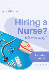 Nurse for Hire Poster Design