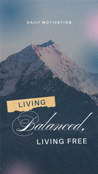 Living Balanced & Free Instagram Reel Design