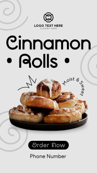 Quirky Cinnamon Rolls Facebook story Image Preview