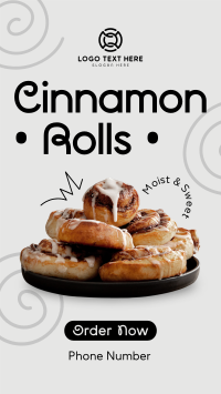 Quirky Cinnamon Rolls Facebook Story Preview