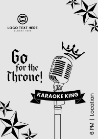 Karaoke King Flyer Design