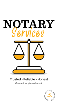 Reliable Notary Instagram Story Design