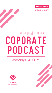 Corporate Podcast Instagram story Image Preview