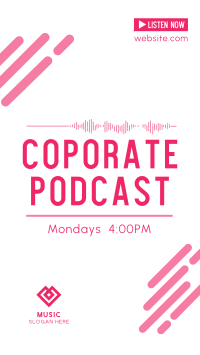 Corporate Podcast Instagram story Image Preview