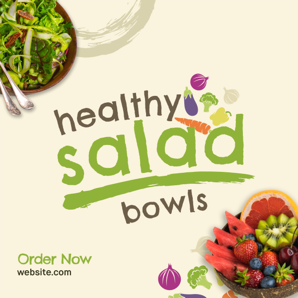 Salad Bowls Special Instagram Post Design Image Preview