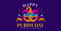 Purim Celebration Event Facebook Ad Design