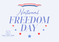 National Freedom Day Postcard Design