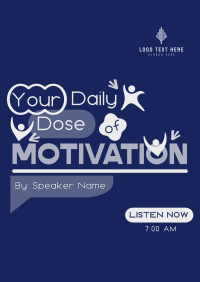 Daily Motivational Podcast Poster Image Preview