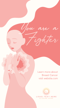Breast Awareness Fighter Facebook Story Design