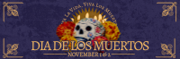 Elegant Dia De Muertos Twitter Header Preview