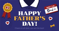 Illustration Father's Day Facebook ad Image Preview