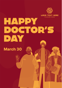 Happy Doctor's Day Flyer Design