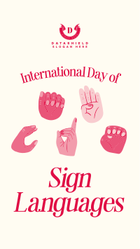 International Sign Day Facebook story Image Preview