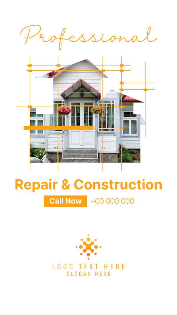 Repair and Construction Instagram Story Design Image Preview