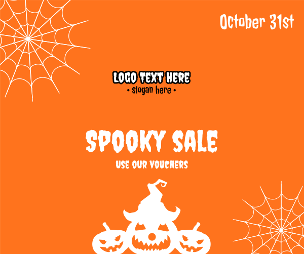 Halloween Spooky Sale  Facebook Post Design Image Preview
