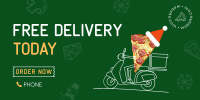 Holiday Pizza Delivery Twitter post Image Preview