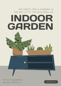 Indoor Garden Poster Design