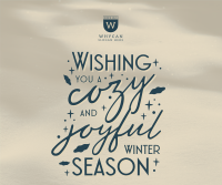 Snow Winter Greeting  Facebook post Image Preview