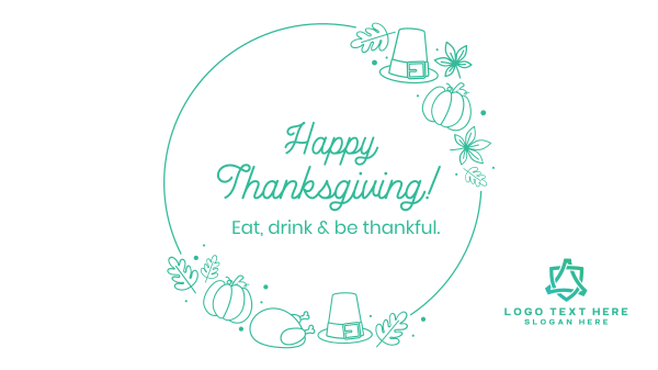 Thanksgiving Holiday Facebook Event Cover Design Image Preview
