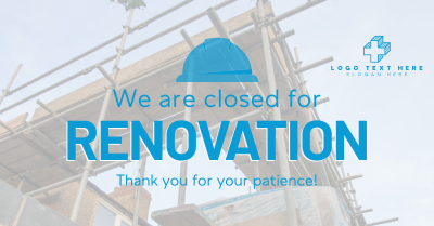 Closed for Renovation Facebook ad Image Preview