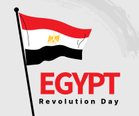 Egypt Flag Brush Facebook Post Design