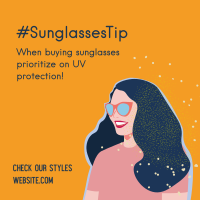 Summer Sunglasses Tip  Instagram post Image Preview