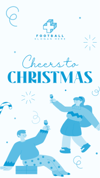 Cheers to Christmas Instagram Story Design