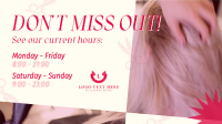 Salon Hours Animation Preview