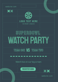 Super Bowl Touchdown Flyer Image Preview