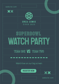 Super Bowl Touchdown Flyer Design