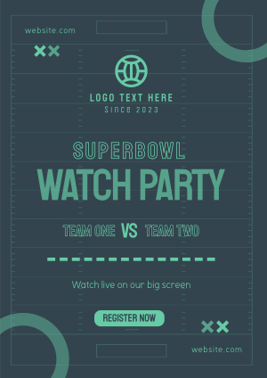 Super Bowl Touchdown Flyer Image Preview