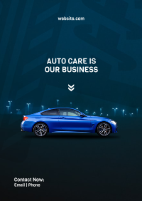 Blue Car Auto Poster Image Preview