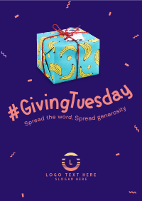 Quirky Giving Tuesday Poster Image Preview