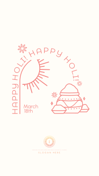 Happy Holi! Facebook Story Design