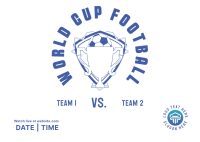 World Cup Trophy Postcard Design