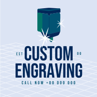 Custom Engraving Linkedin Post Design