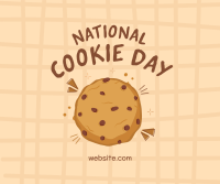 Cute Cookie Day Facebook Post Design