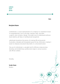Cyber Technology Letterhead Image Preview