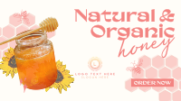 Delicious Organic Pure Honey Facebook Event Cover Design